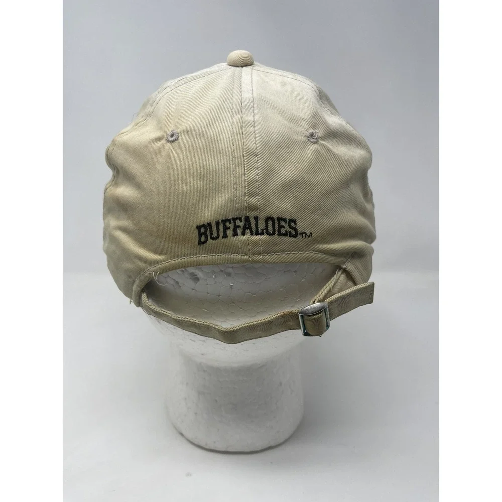 Colorado Buffalos‎ Distressed Off White Strap Back Hat Dad Cap NCAA OSFM